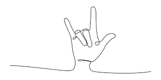 ASL love sign artwork